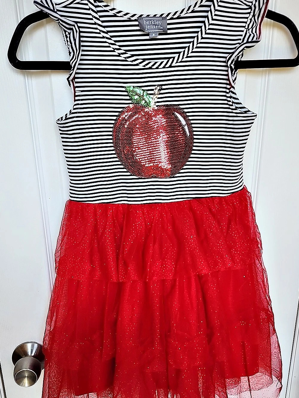 berkley jensen Kids Striped Apple Dress